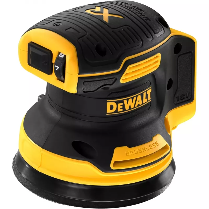 Exzenterschleifer DeWalt DCW210N bürstenlos 18 V, 125 mm Teller, 8.000–12.000 OPM, 930 g