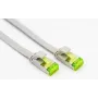 Helos - Patchkabel - RJ-45 (M) auf RJ-45 (M) - 30 cm - U/FTP - CAT 6a - Flach - Grau