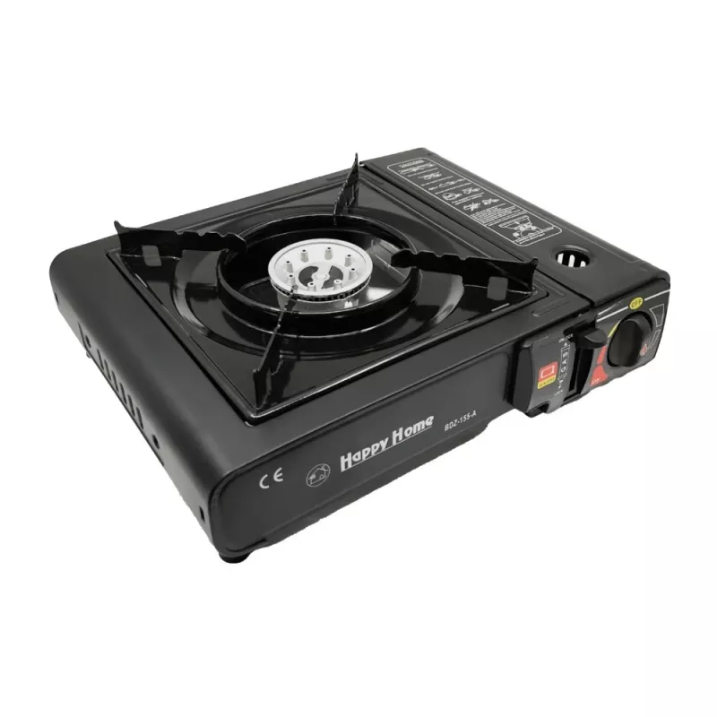 Extralink Tragbarer Campingkocher, Gas-Feldkocher 2-in-1 im Koffer