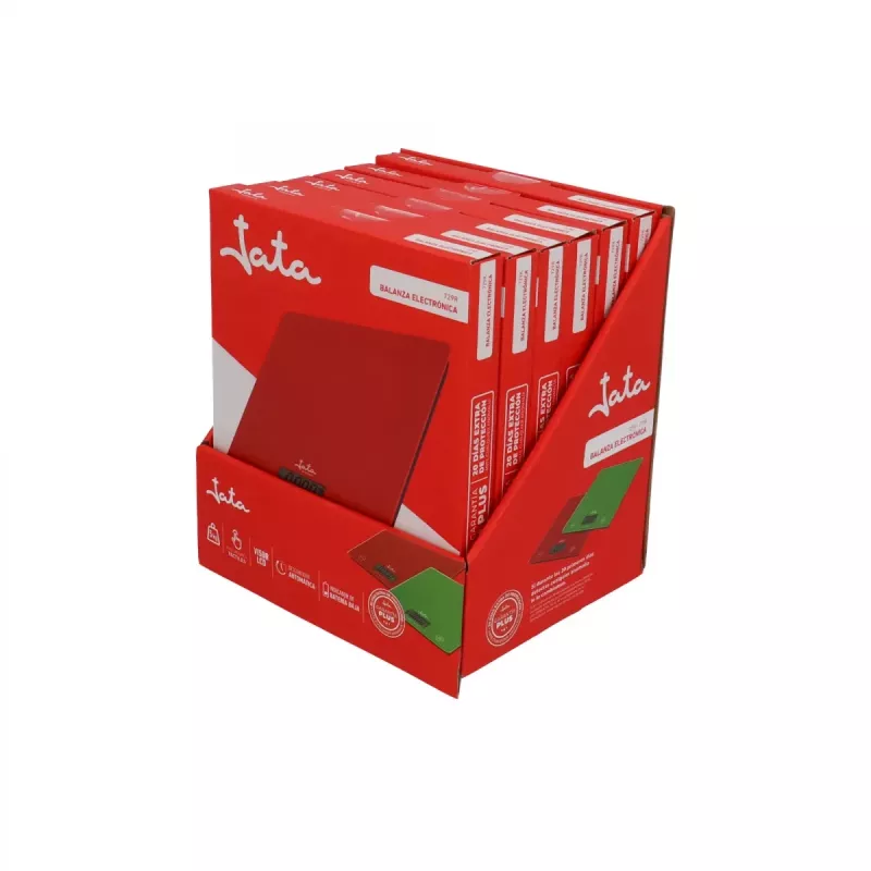 Elektronische Küchenwaage JATA Mod. 729R Rot