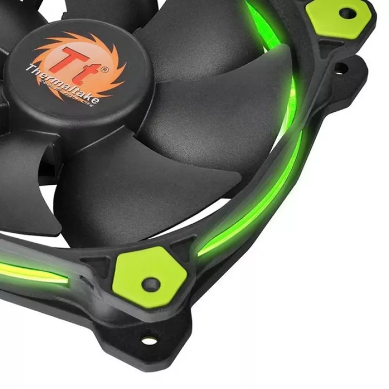 Lüfter Thermaltake Riing 14 CL-F039-PL14GR-A 14 cm Schwarz Grün