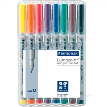Marker Staedtler 315 WP8 Schwarz Blau Braun Grün Orange Rot Violett Gelb
