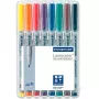 Marker Staedtler 315 WP8 Schwarz Blau Braun Grün Orange Rot Violett Gelb