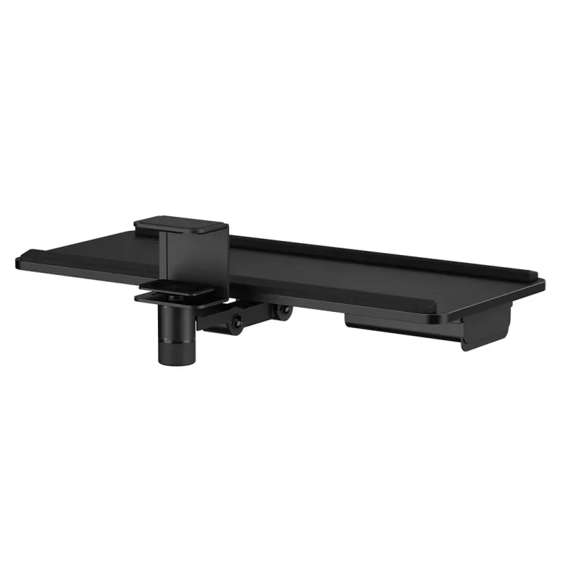 Maclean Unter-Tisch-Tastaturhalterung, max. Belastung 5 kg, horizontal und vertikal verstellbar, schwarz, MC-108 B