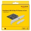 DeLOCK - USB-Adapter - PCIe 3.0 x4 Low-Profile - USB 3.2 Gen 2x2 x 1 (89036)