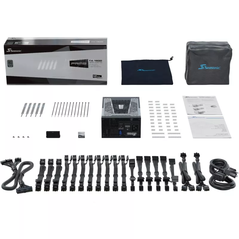 Seasonic Prime TX-1600, 80 PLUS Titanium Netzteil, modular, ATX 3.0, PCIe 5.0 - 1600 Watt