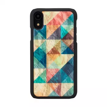 Smartphone-Hülle iKins für iPhone XR — Mosaic Schwarz Schutzhülle