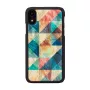 Smartphone-Hülle iKins für iPhone XR — Mosaic Schwarz Schutzhülle