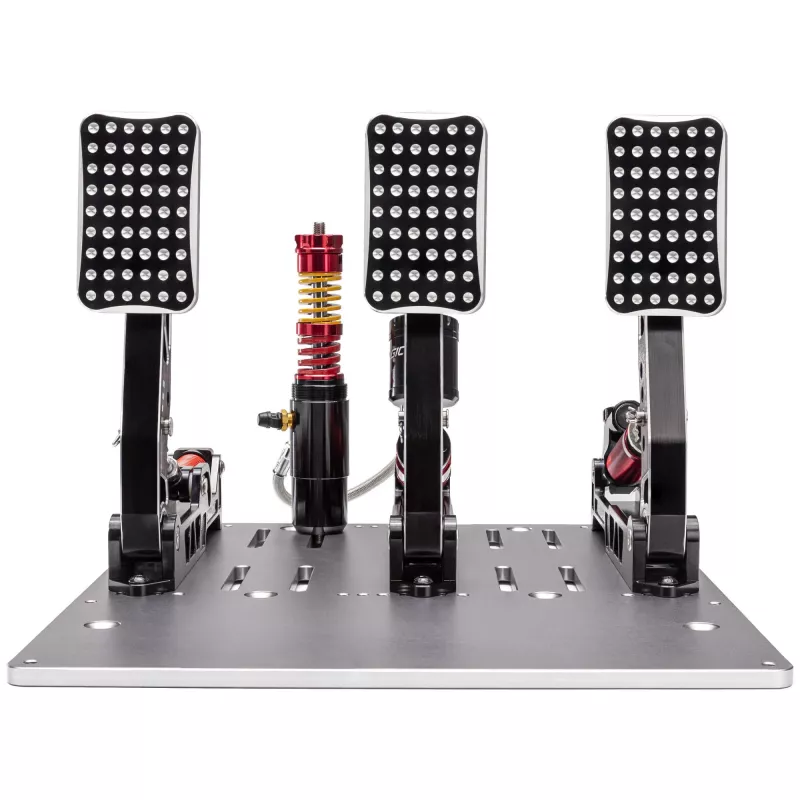 Simagic P2000 Hydraulic 3-Pedal Set, 100KG Loadcell - Crimson Edition
