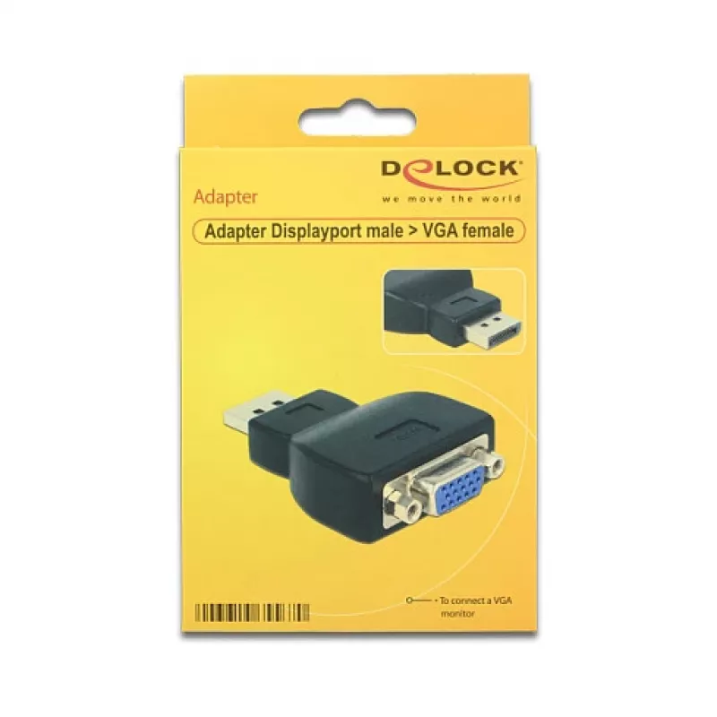 DeLOCK 65567 Kabel, DisplayPort auf VGA, schwarz