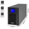 Unterbrechungsfreie Stromversorgung QOLTEC 53981 On line 2kVA, 2000 VA Kapazität