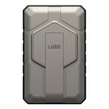 Urban Armor Gear 9B4411114036 Powerbank 10000 mAh Kabelloses Laden Schwarz, Titanium