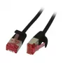 Patchkabel RJ45 CAT6 250 MHz 0,15 m schwarz U/FTP Slimline Rund d 3,6 mm – Kabel – Netzwerk (S217270)