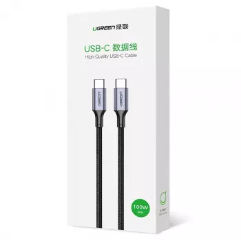 USB-C-auf-USB-C-Kabel UGREEN 90120B — 3 m, 5 A, PD, 20 V, 480 Mbit/s, schwarz