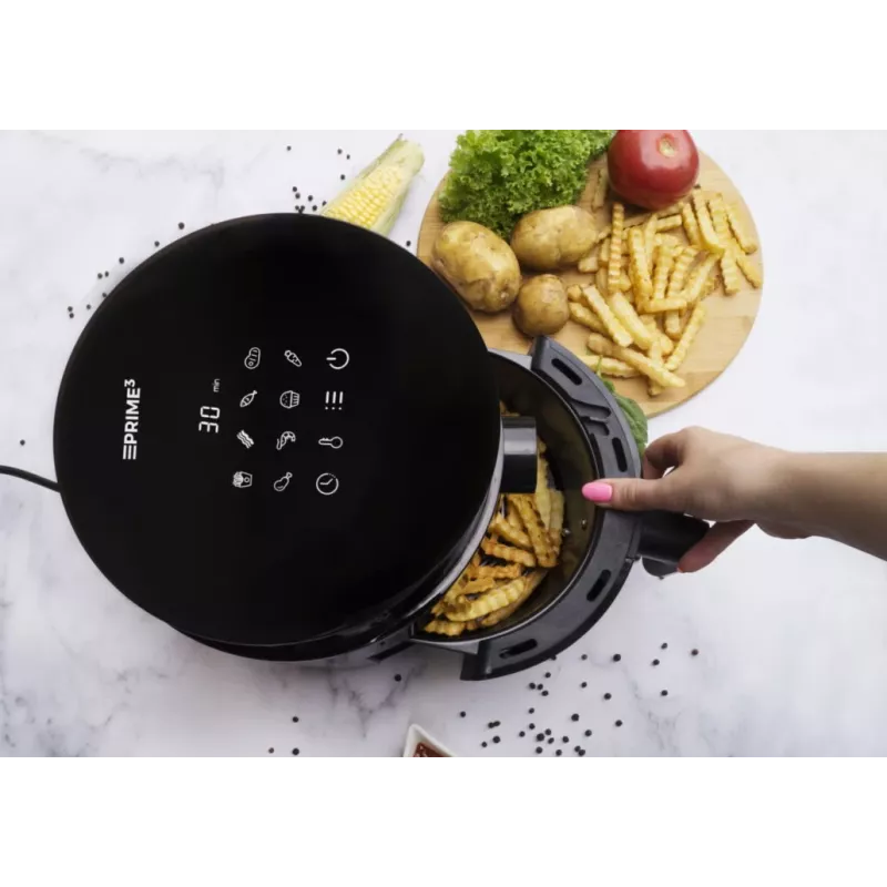 Heißluftfritteuse PRIME3 SAF31 – 2,5 L, 1200 W, Heißluft-Fritteuse ohne Fett, schwarz
