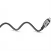 Ethernet-Kabel USB-C 3.2 Gen2 Stecker > RJ-45 Stecker, LAN-Adapter schwarz/Silber, 3 Meter, geflochtenes Textilmantel