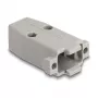 Kabeltülle DELOCK D-Sub Kunststoffgehäuse für 9-polig Stecker/Buchse mit Gummidichtungen, grau, 31,2 × 47,9 × 16,6 mm