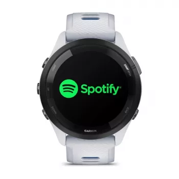 Smartwatch GARMIN Forerunner 265 — 46 mm GFRP-Gehäuse, AMOLED 1,3 Zoll, GPS/GLONASS/Galileo, 15 Tage Akkulaufzeit, 5 ATM, Silikonarmband