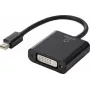 Renkforce RF-4769258 DisplayPort / DVI Adapter [1x Mini-DisplayPort Stecker - 1x DVI-Buchse 24+5pol.] Schwarz PVC-Mantel 15,00 cm (RF-4769258)
