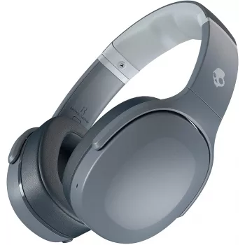 Kopfhörer Skullcandy Crusher Evo — kabelgebunden & Bluetooth, grau, 40 Std. Akku, USB-C, AUX, faltbar