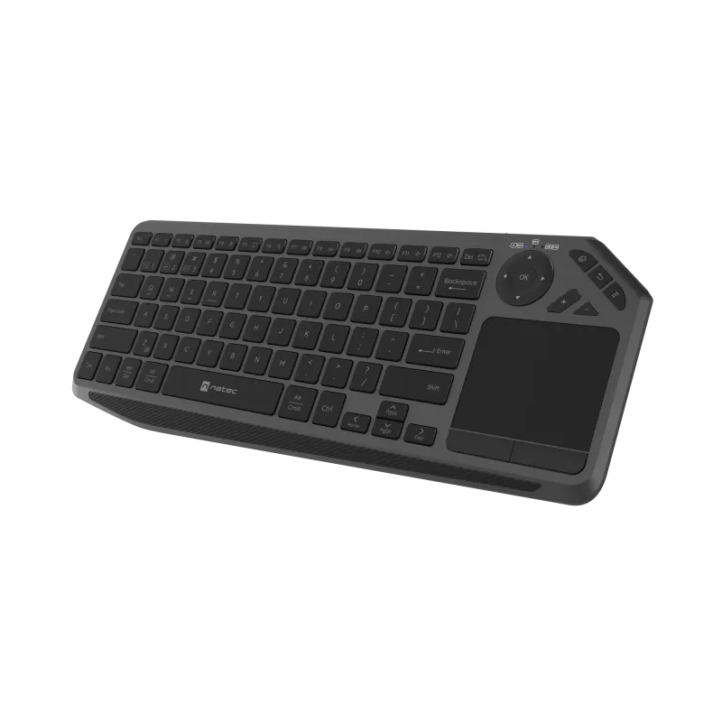 Natec Turbot 2 | Tastatur | Kabellos | US | Bluetooth | Schwarz/Grau