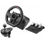 Manueller Gangschalthebel TRACER TRAJOY47345 — kabelgebundener 6-in-1-Simracer-Controller, 1,8 m Kabel, schwarz, ergonomischer rutschfester Griff, 270°-Drehung