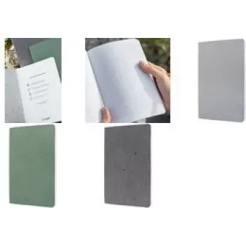 Notizbuch sigel RE‑UP A5 kariert hellgrau Softcover 100 Seiten