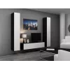 Cama Wohnzimmer-Schrankset VIGO 9 schwarz/weiß glänzend