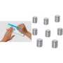 Neodym-Zylindermagnet sigel B3103 — 8×10 mm, vernickelt, Haltekraft für 6 Blatt