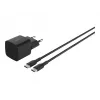 AC Indoor-Ladegerät Belkin BoostCharge 25 W USB-C PD/PPS, 1 m Kabel, Schwarz — für Spielekonsolen, Smartphones, Tablets