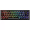 AKKO 3068B Plus Schwarz&Gold Wireless Gaming-Tastatur, mechanisch, RGB - V3 Cream Gelb, ISO (DE), schwarz