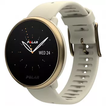 Polar Ignite 2 - Champagner Gold - Sportuhr mit Armband - Silikon - Champagner - Bandgröße: S/L - Bluetooth - 35 g (90085185)