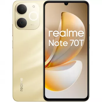 realme Note 70T 17,1 cm (6,74 Zoll) Dual SIM Android 15 4G USB Type-C 4 GB 128 GB 6000 mAh Gold