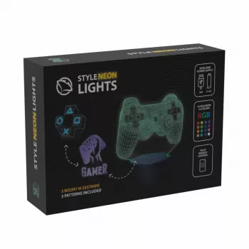 Tisch-LED-Lampe MANTA SNL122RGB RGB 3D-Lichtdekoration, farbwechselndes RGB, USB-betrieben