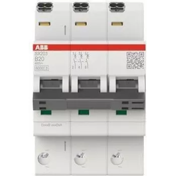 ABB Sicherungsautomat SX203-B20 Flexline B-Char.6kA 20A 3P (2CDS253003R0205)