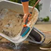 Cleansystem Handbürste M hart grau türkis Allround-Weichkunststoffstreifen