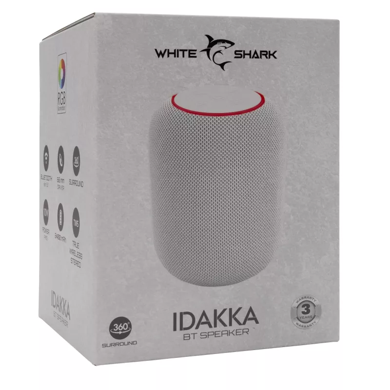 Tragbarer Lautsprecher White Shark GBT-619 Idakka Weiß