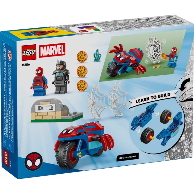 LEGO MARVEL 11206 Spidey auf seinem Motorrad gegen Rhino