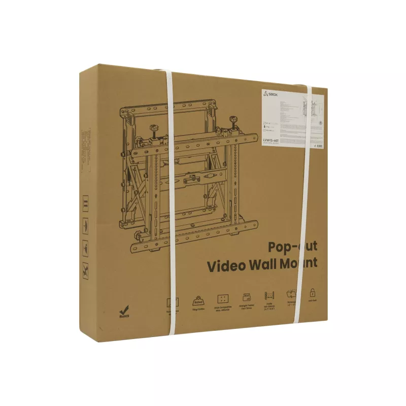 TV-Wandhalterung SBOX LVW13-46T für 45–70 Zoll Fernseher, VESA bis zu 600x400