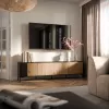 Cama MERCI RTV-Schrank 200 x 40 x 54 cm schwarz/Eiche artisan