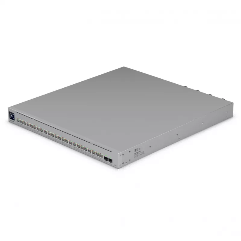 Netzwerk-Switch Ubiquiti UniFi ECS-24-POE — Managed L2/L3, 24× 10G RJ-45, PoE, 1U, grau