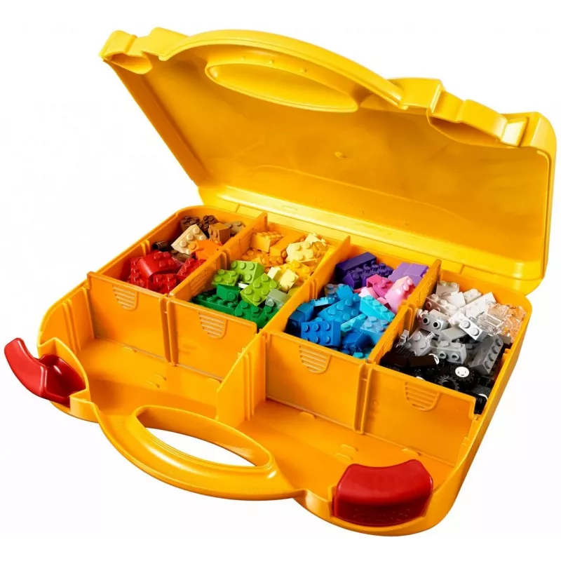 LEGO 10713 Classic Creative Koffer Aufbewahrungsbox für Spielzeug mit lustigen bunten Bausteinen Geschenk für Kinder ab 4 Jahren Jungen & Mädchen Einzel