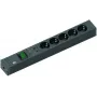 Stromverteiler Bachmann 420.0022 2m 5 AC-Steckdosen Schwarz