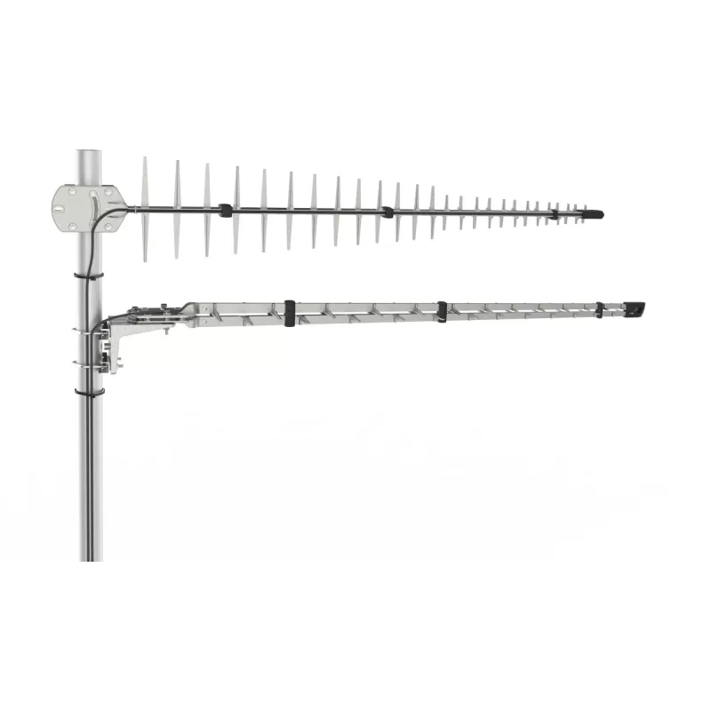 Poynting Antennen LTE/GSM Mast A-LPDA-0092 Silber SMA (M) LoRa Helium 11dbi Yagi/Mast SMA -Male 7m Kabel