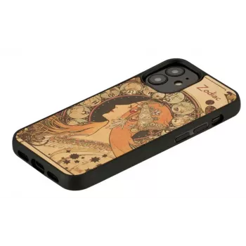 Handyhülle Man and Wood für iPhone 12 mini — Zodiac-Serie, schwarz