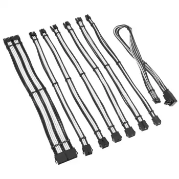 Kabelverlängerungsset Kolink COREPRO-EK-12VT2-BWH — 12V, 2×6-Pin Typ-2-Anschlüsse