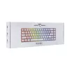 Tastatur White Shark RONIN Weiß USB QWERTY 68 Tasten LED