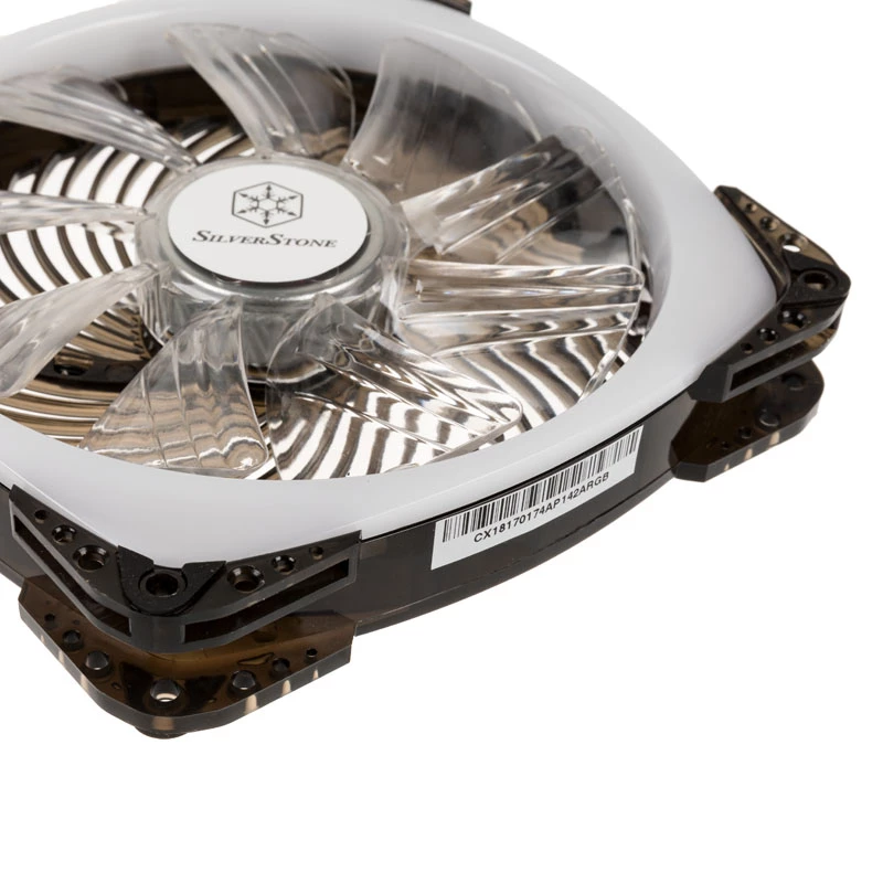 SILVERSTONE SST-AP142-ARGB 140x140x25 ARGB PWM-Lüfter für PC-Kühlung, 140 mm
