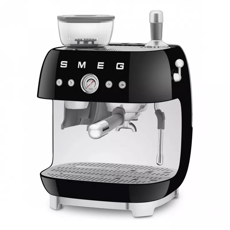 SMEG EGF03BLEU Espressomaschine. Kaffeevollautomat 50s Style. schwarz