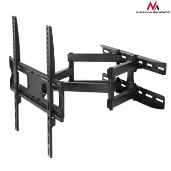 TV-Wandhalterung MACLEAN MC-760 für 32–55 Zoll Fernseher, Stahl, VESA bis 400x400, 30 kg, schwarz, 9,6–44,8 cm